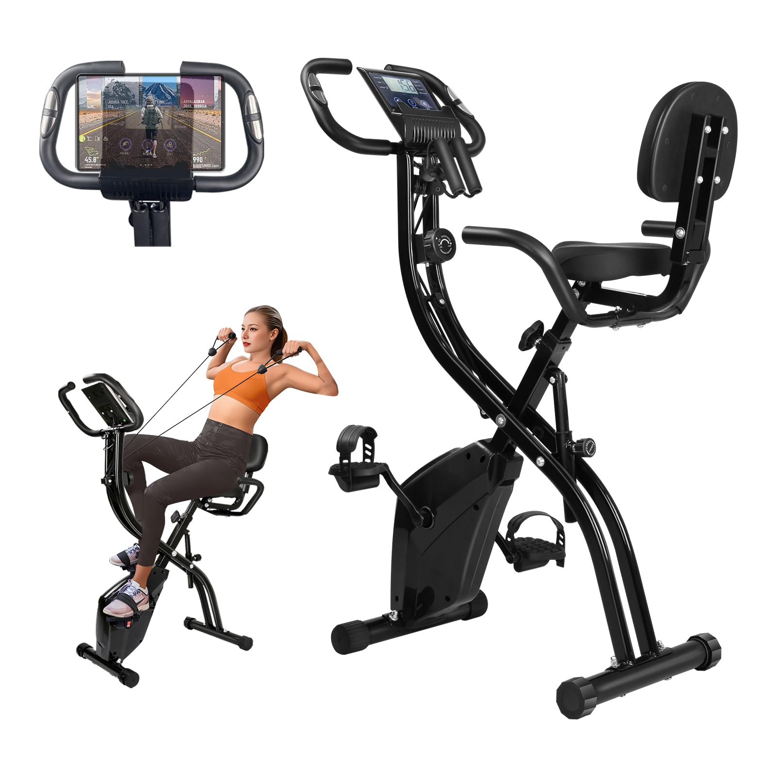 Amazon.co.jp: ジェアンケ フィットネスバイク 静音 折りたたみ機能